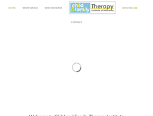 Tablet Screenshot of childfamilytherapynebraska.com